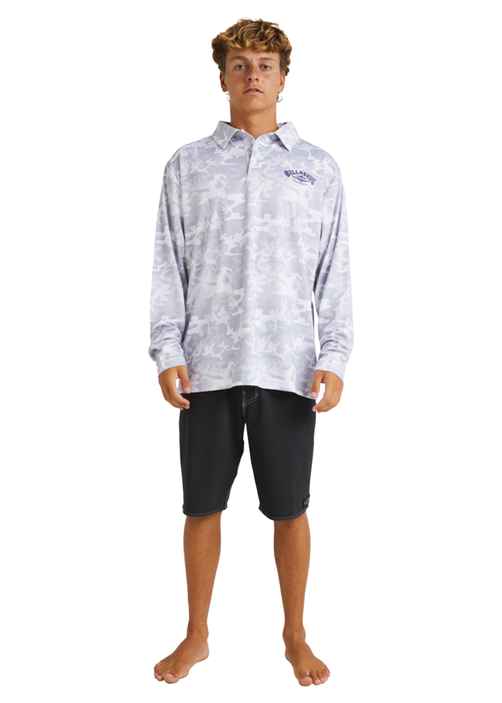Billabong Men's FISHO UPF50+ Long Sleeve Sun Protection Shirt for Surfing, Fishing & Outdoor Activities