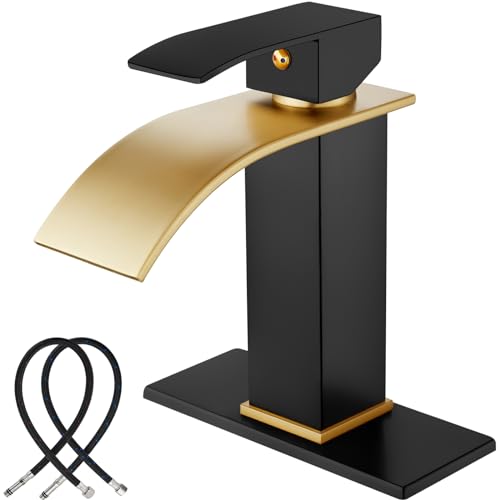 Brushed Gold Spout/Matte Black