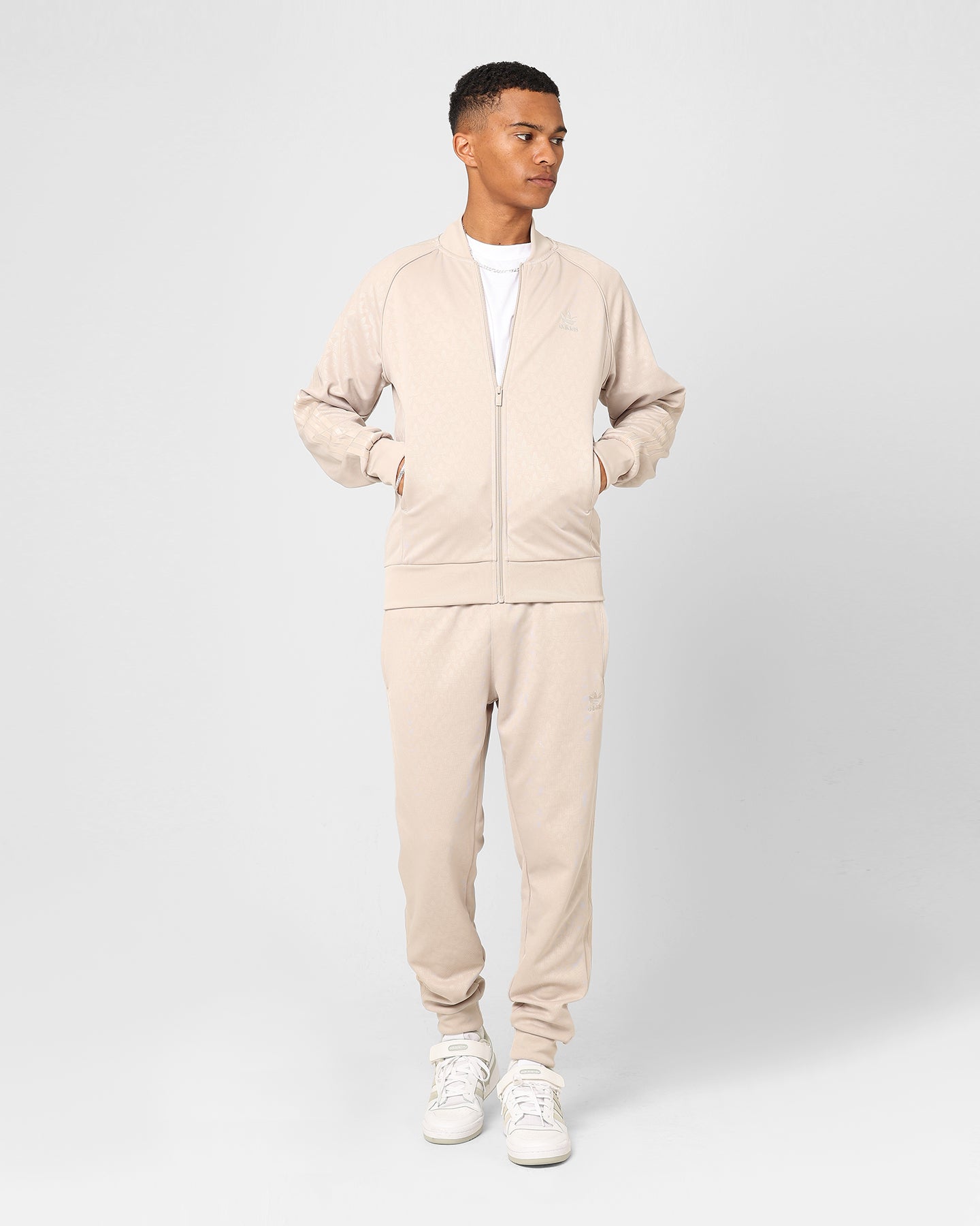Adidas Adicolour Monogram Straight Track Suit Jacket for Men - Stylish Athletic Wear for Running, Gym & Casual Outfits