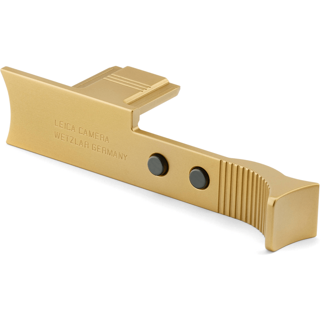 Leica Thumb Support Q3 (Brass, Blasted Finish) - Ergonomic Camera Grip for Leica Q3 - Perfect for Street Photography & Travel Shooting