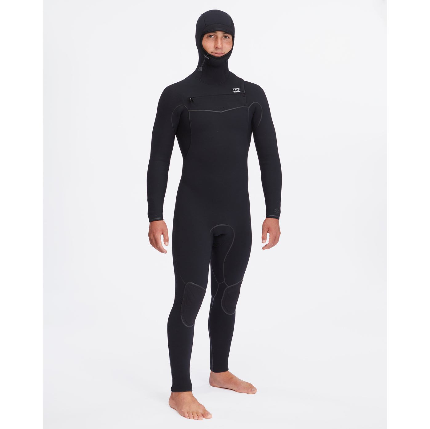 5/4mm Men's Billabong Furnace Hooded Wetsuit - Premium Neoprene Surfing & Diving Suit for Cold Water Adventures