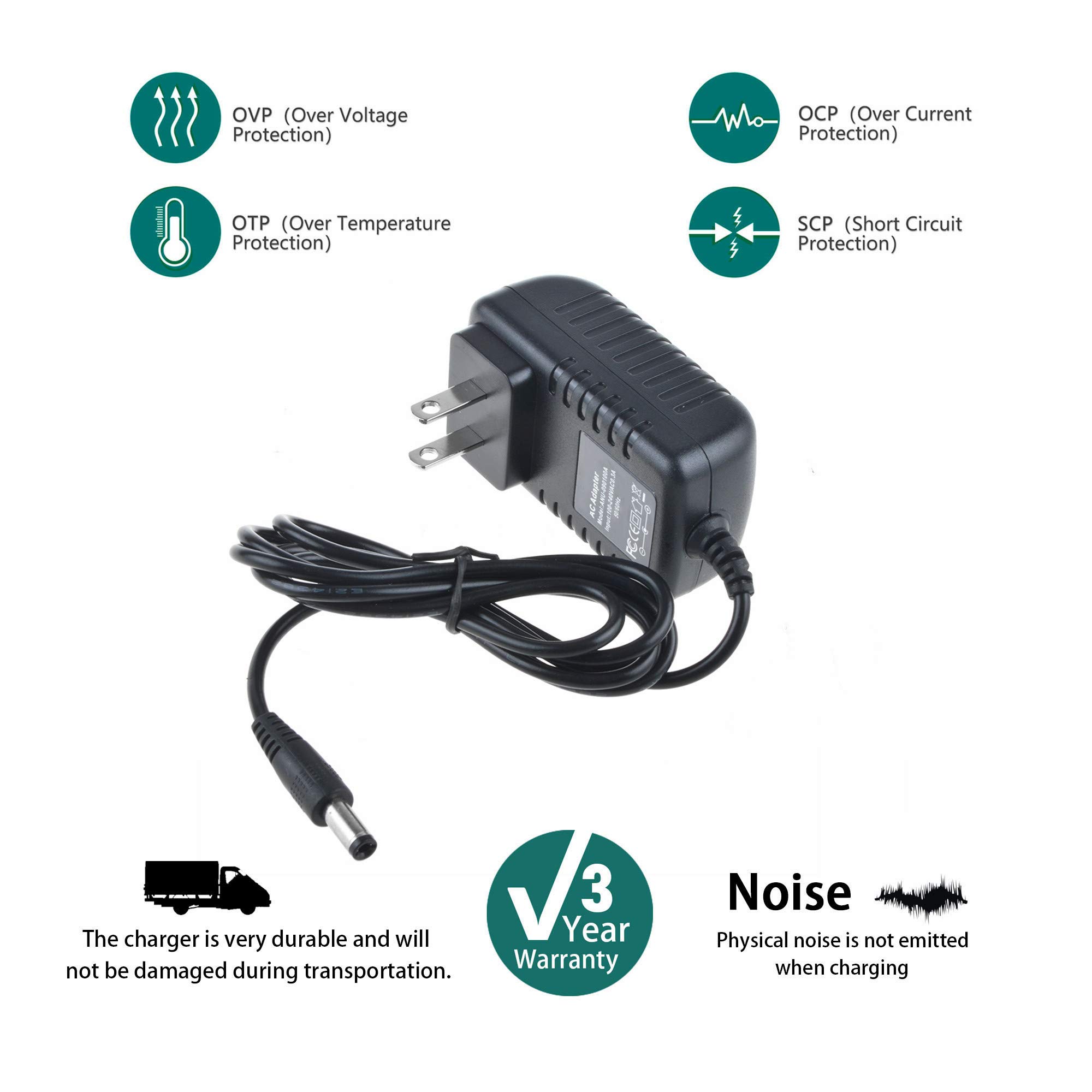 SLLEA AC/DC Power Adapter Charger for Troy Bilt 12AGA2A6711 TB280 ES 163cc Lawn Mower Replacement - Perfect for Home Lawn Care and Outdoor Power Equipment Maintenance