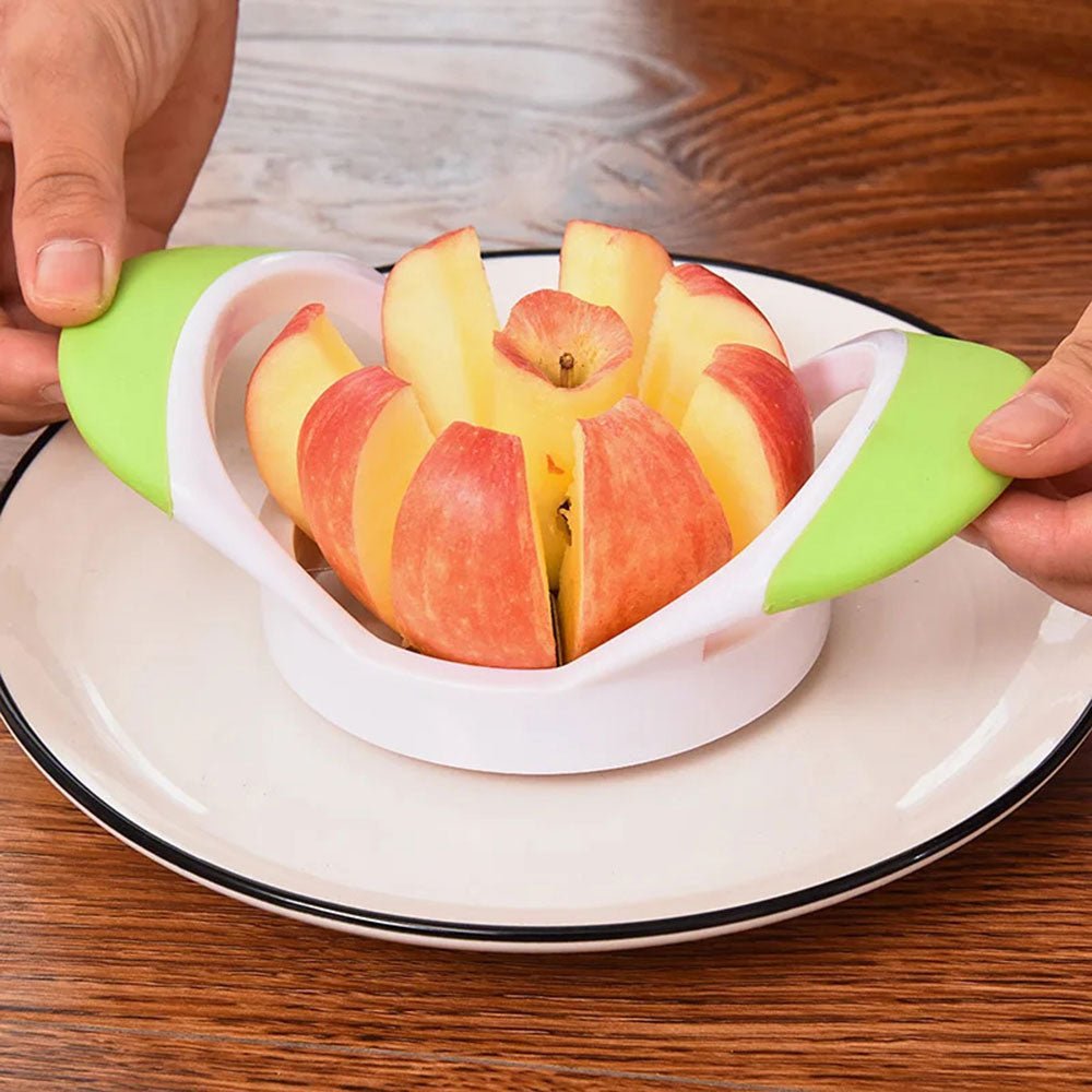 Premium Apple Slicer Corer - Stainless Steel Fruit Cutter for Perfect Apple Wedges - Kitchen Gadget for Snacks, Salads & Pie Baking (Emilio Brand)