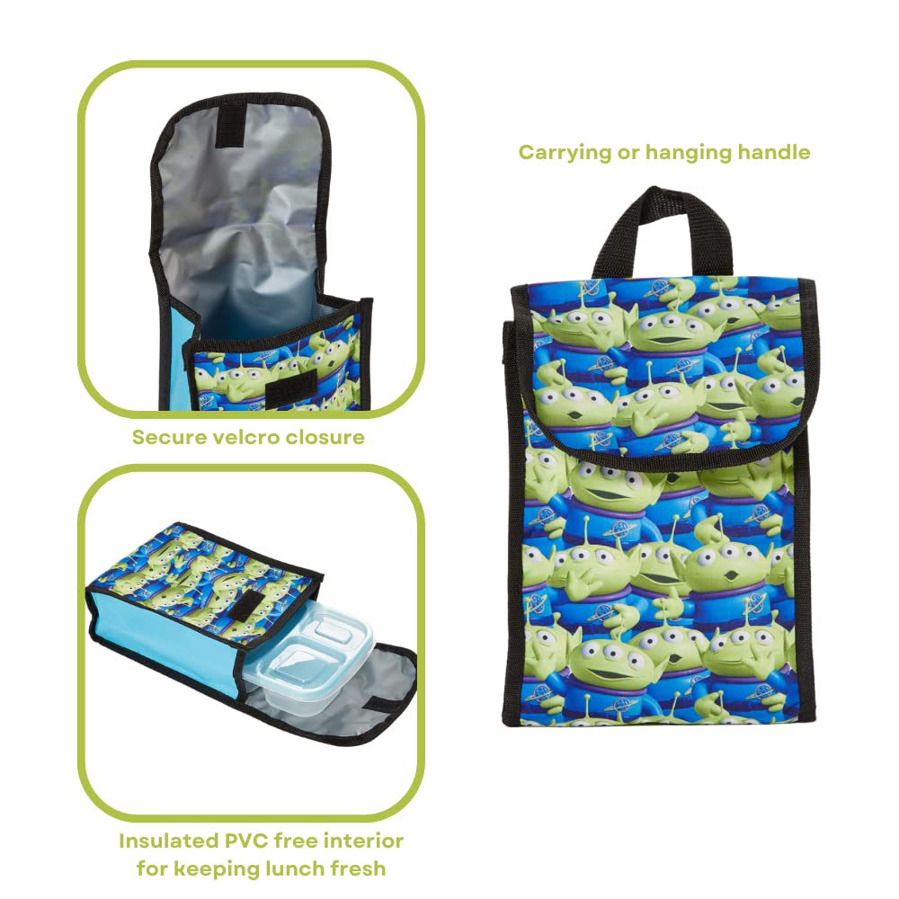 RALME Pixar Toy Story Kids Backpack Set - 16 Inch School Backpack with Lunch Bag & Water Bottle | Perfect for School, Travel & Disney Theme Park Adventures