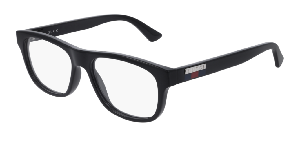 Gucci GG 0768O 001 Black Rectangle Unisex Eyeglasses - Premium Designer Glasses for Men & Women - Perfect for Work, Driving & Fashion Accessories