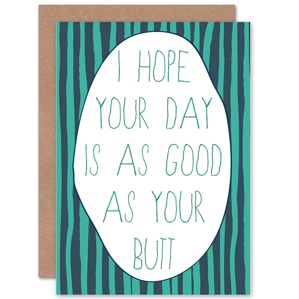 Funny Cheeky Butt Birthday Card - Humorous Gag Gift for Friends & Family - Perfect for Birthdays, Celebrations & Prank Gifts