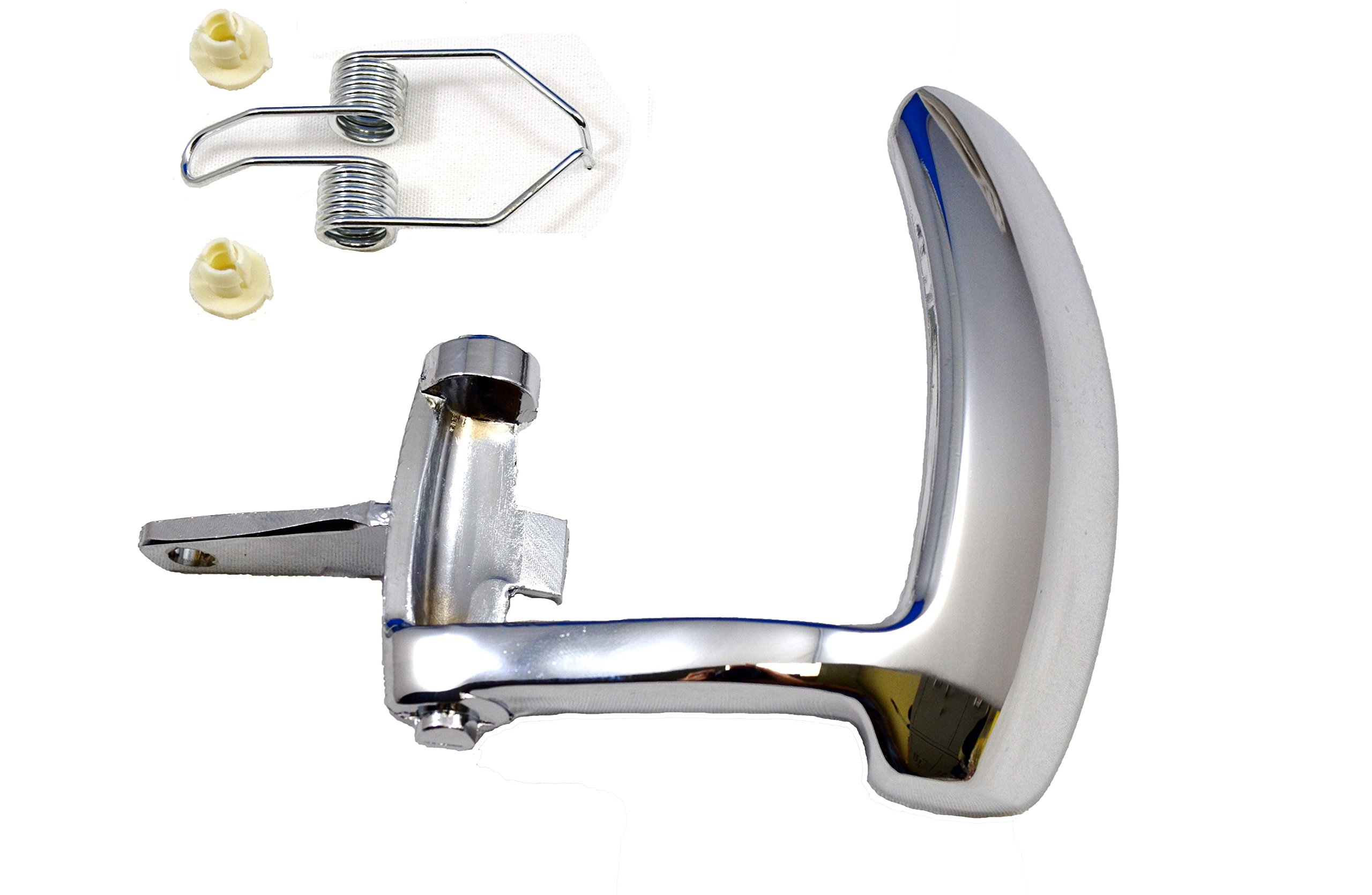 GM-2576M-1LH Chrome Interior Door Handle Lever for Driver Side - PT Auto Warehouse Replacement Part | Perfect for Car Door Repair & Maintenance