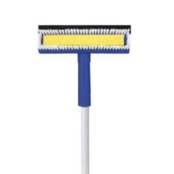 Oates 20cm Wide Window Cleaner with Extendable Pole - Perfect for High Windows, Glass Doors & Hard-to-Reach Surfaces