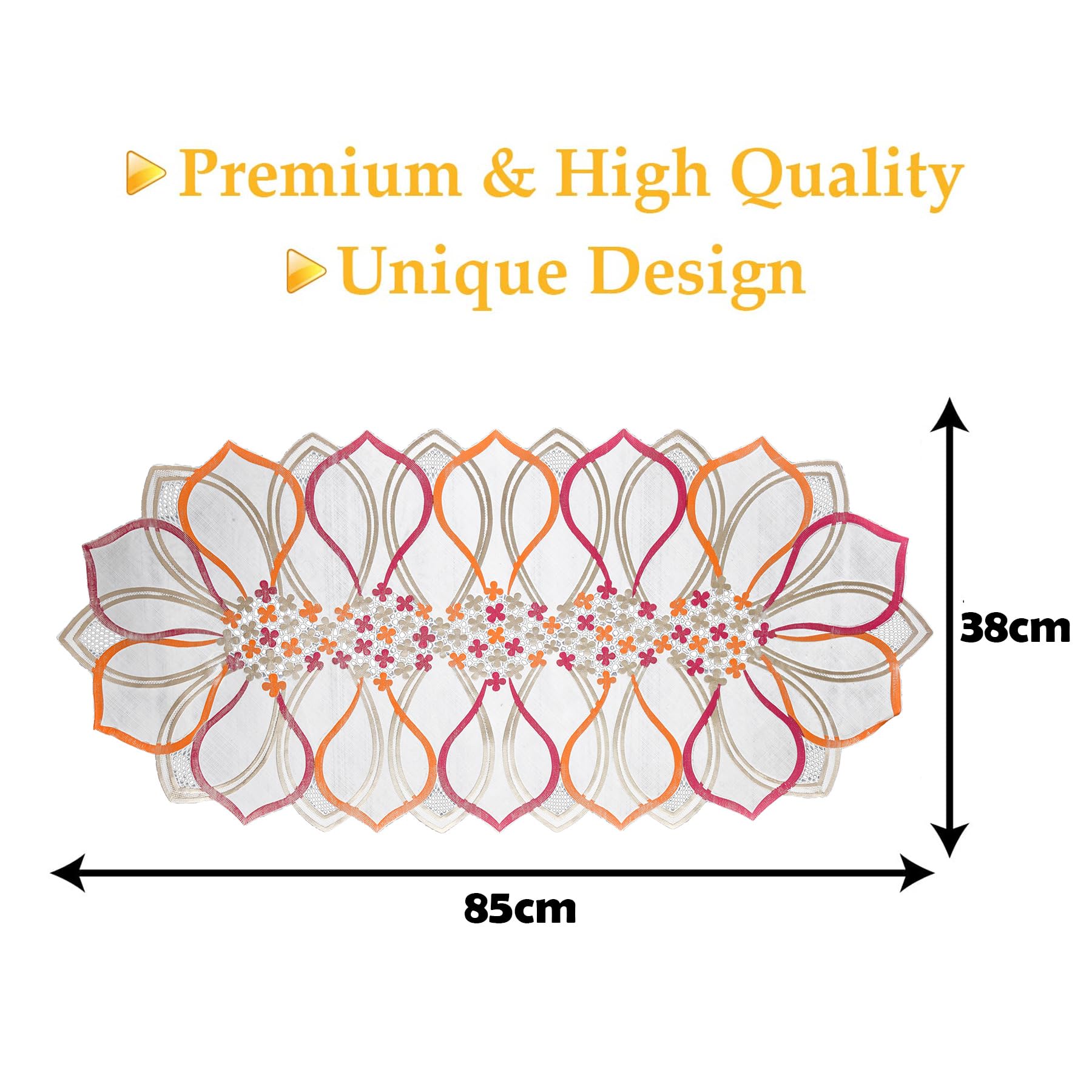 Elegant Golden Leaf PVC Table Runner for Dining Table Decor - Waterproof & Durable Home Centerpiece for Thanksgiving, Christmas, and Everyday Dining