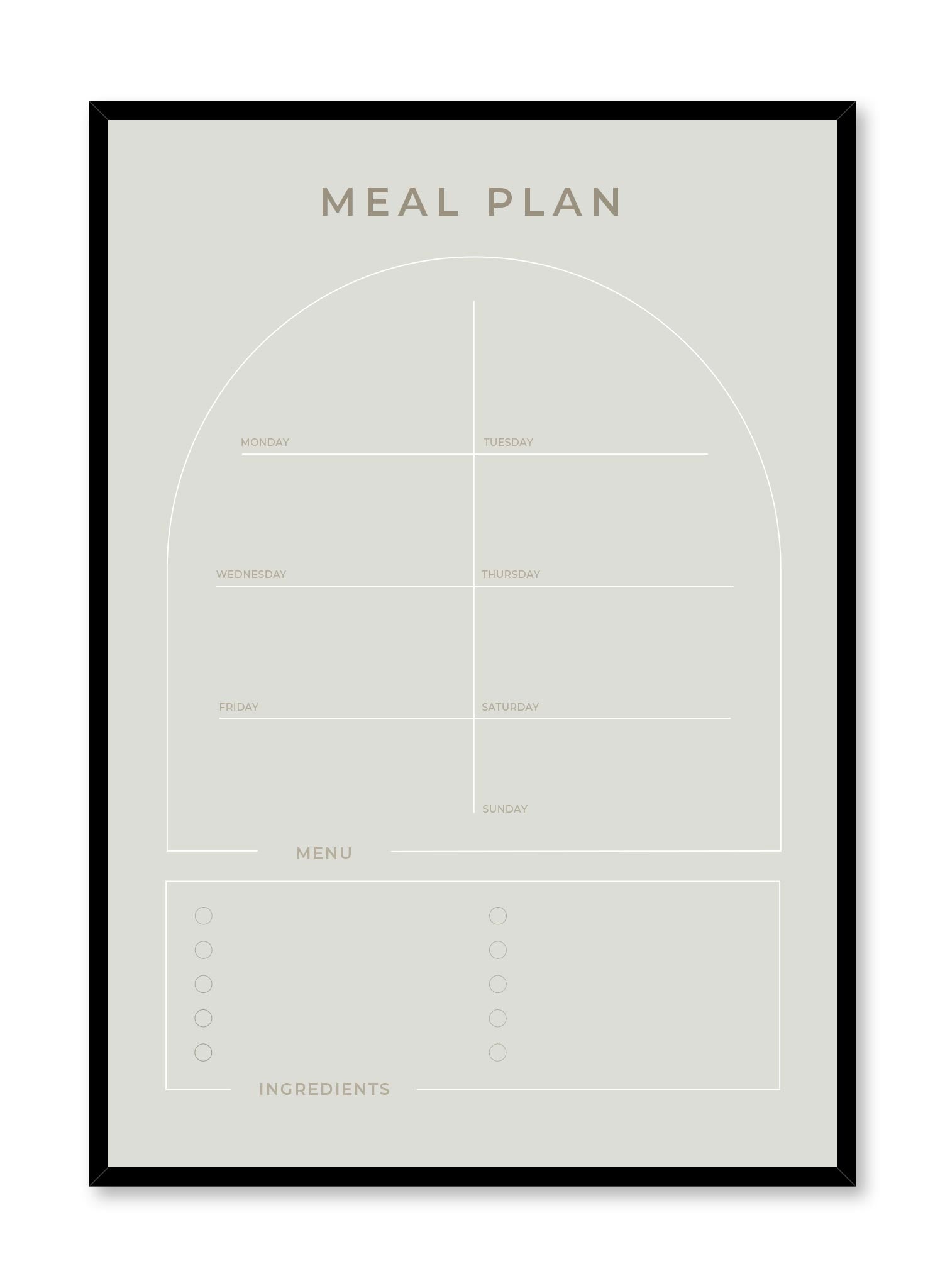 Meal Planner - Weekly & Monthly Food Planner Organizer for Healthy Eating - Perfect for Meal Prepping, Grocery Shopping & Weight Loss Goals