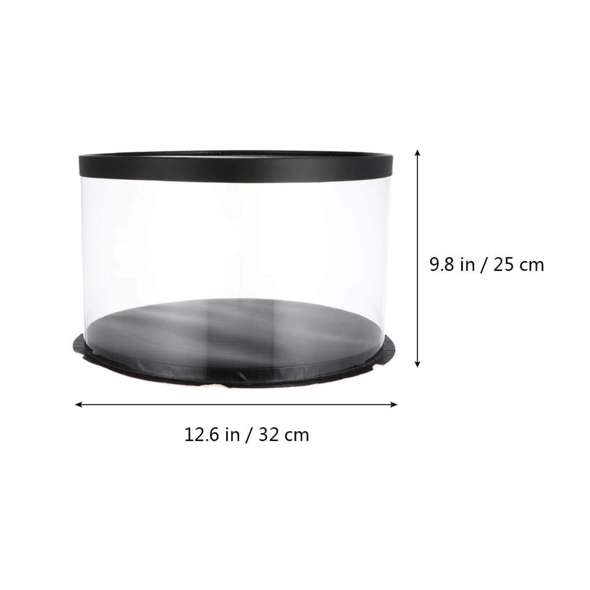 DOITOOL 10-Inch Cake Carrier with Lid & Handle - Airtight Food Storage Container for Pies, Cupcakes, Desserts - Perfect for Birthday Parties, Picnics & Potlucks