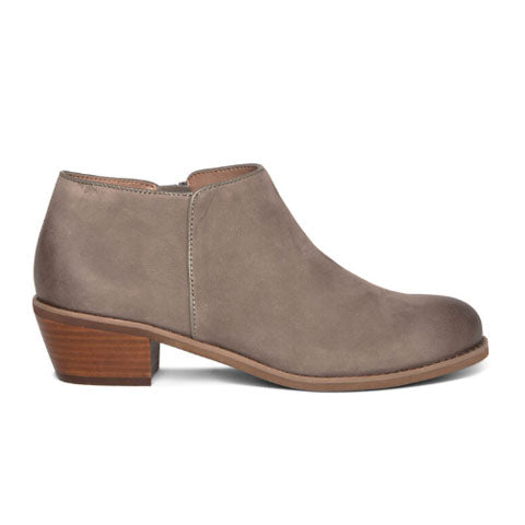 Aetrex Laurel Women's Ankle Boots in Warm Grey - Comfortable & Stylish Winter Boots for Casual Outings & Work Wear