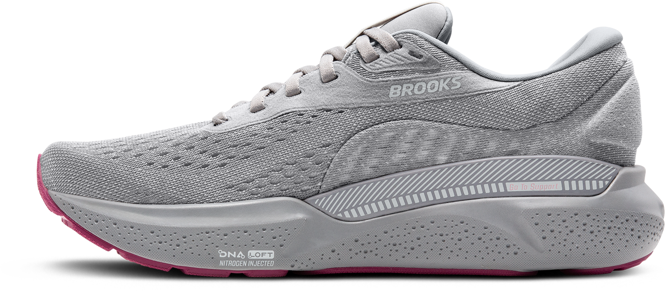 Women's Adrenaline GTS 24 Running Shoes - Lightweight Alloy/White/Zephyr Color for Jogging, Gym & Outdoor Workouts