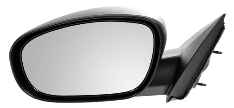 Heated Left Side Mirror with Textured Black Cover - Compatible with 2007-2010 Chrysler 300, 2006-2010 Dodge Charger, 2005-2008 Magnum (CH1320295) - Perfect for Winter Driving & Nighttime Visibility