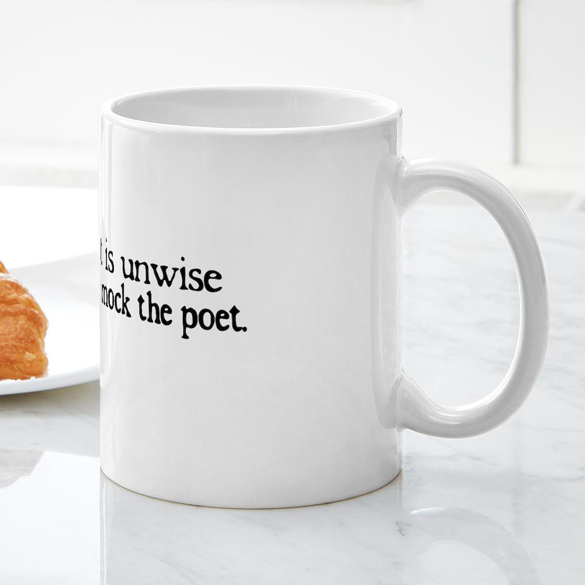 11 oz (325 ml) Ceramic Coffee Mug with Inspirational Poet Design - Perfect for Tea, Hot Chocolate & Office Use - Great Gift for Writers & Book Lovers