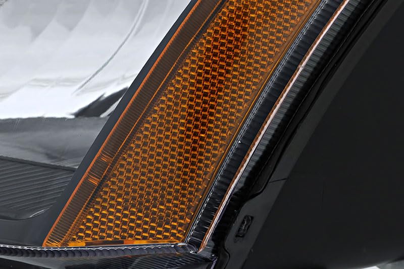 Nissan Sentra Headlights Lamps Set - Halogen Black Trim for 2010 2011 2012 Models - Driver & Passenger Side Replacement - Perfect for Night Driving and Foggy Conditions
