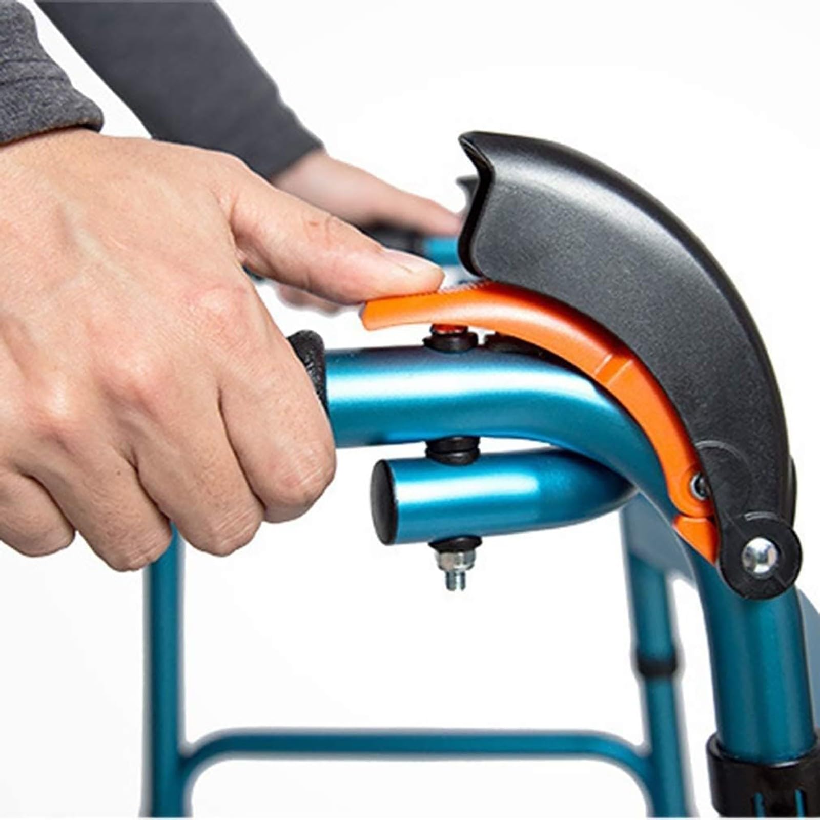 Foldable Aluminum Walking Frame for Adults & Seniors - Lightweight Mobility Aid for Stairs & Daily Use - Medical Support for Disabled & Elderly - Perfect for Home, Hospital & Outdoor Activities
