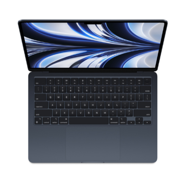 Apple MacBook Air M2 Chip 13-inch Laptop 256GB SSD 8GB RAM 8-Core CPU & GPU - Midnight (Mid 2022 Model) for Work, Study & Creative Projects