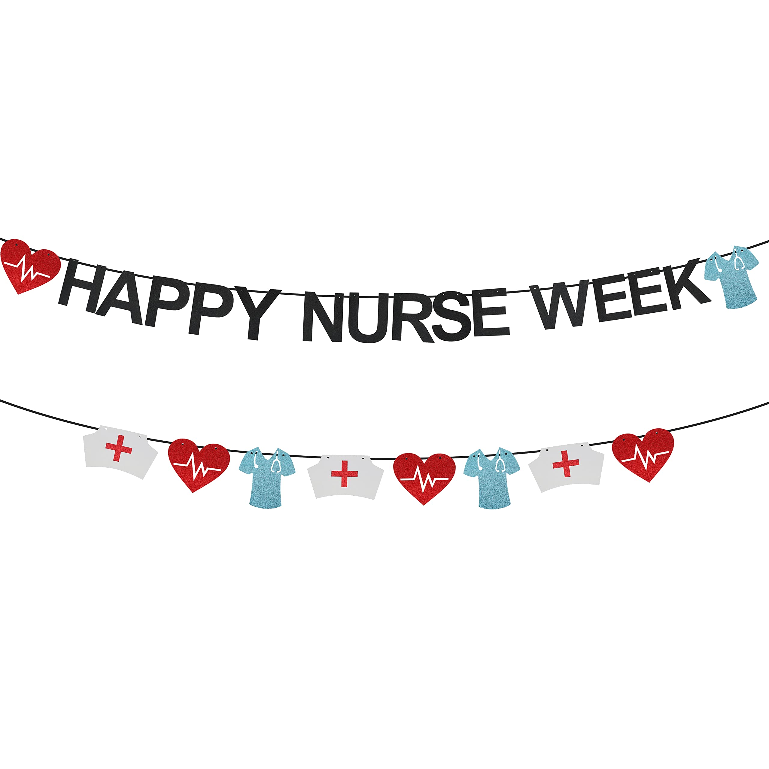 Happy Nurses Week Banner 2023 - Premium Pre-Assembled Nurse Appreciation Party Decorations & Nursing Theme Party Supplies - Perfect for Hospital Celebrations, Clinic Events & Nursing School Graduations