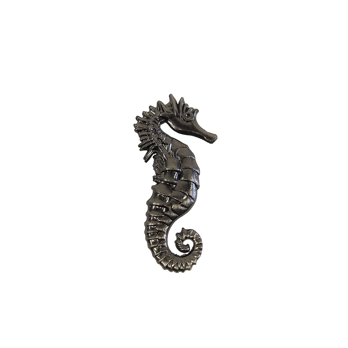 Vintage Nautical Silver Metal Seahorse Cabinet Knobs - Decorative Dresser Drawer Pulls for Kitchen & Bathroom Hardware - Ocean Theme Home Decor (Set of 4) - Perfect for Beach House, Coastal Decor & DIY Furniture Upgrades