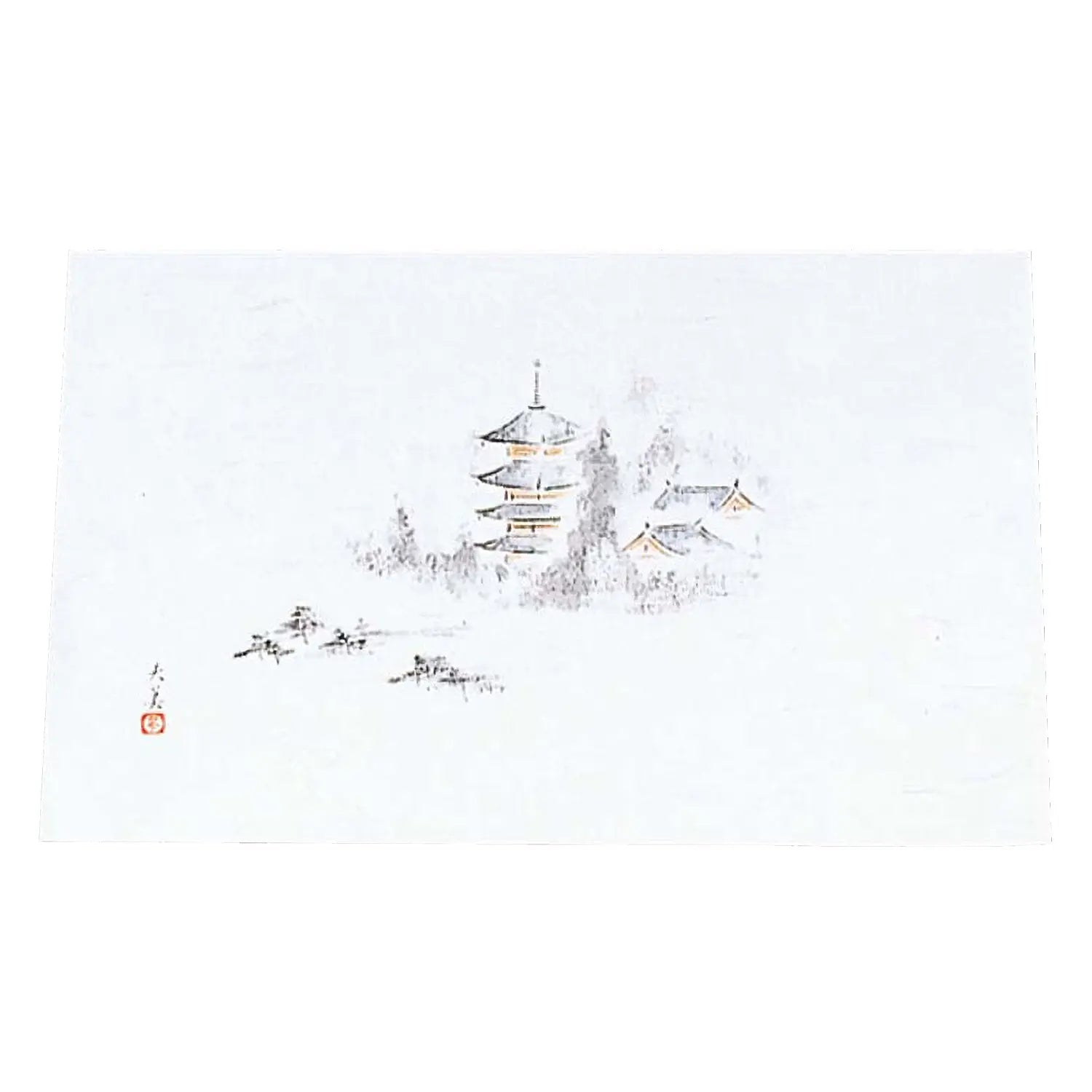 Premium Japanese Washi Paper Placemats - Set of 100 Handmade Pagoda Design Table Mats for Dining, Party Decor & Home Aesthetic