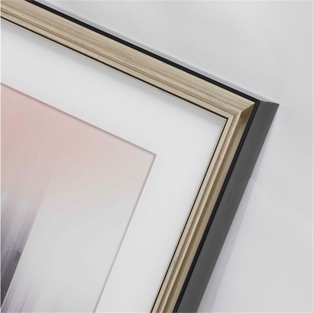 Wayborn Glimmering City Day Framed Wall Art - Modern Urban Landscape Painting for Living Room, Bedroom & Office Decor