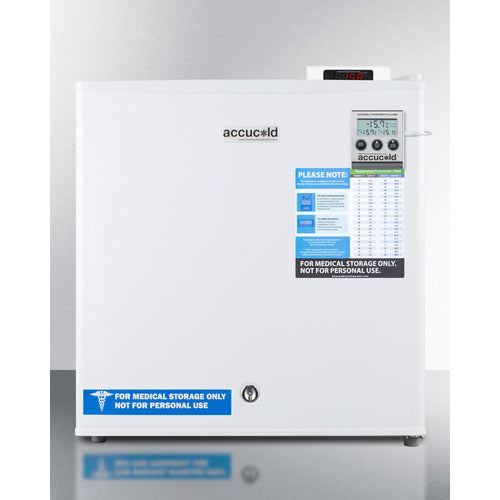 Accucold Compact All Freezer FS24LVAC - 4.4 Cu Ft Upright Freezer for Home, Garage & Office - Energy Efficient Deep Freezer with Adjustable Shelves & Door Storage