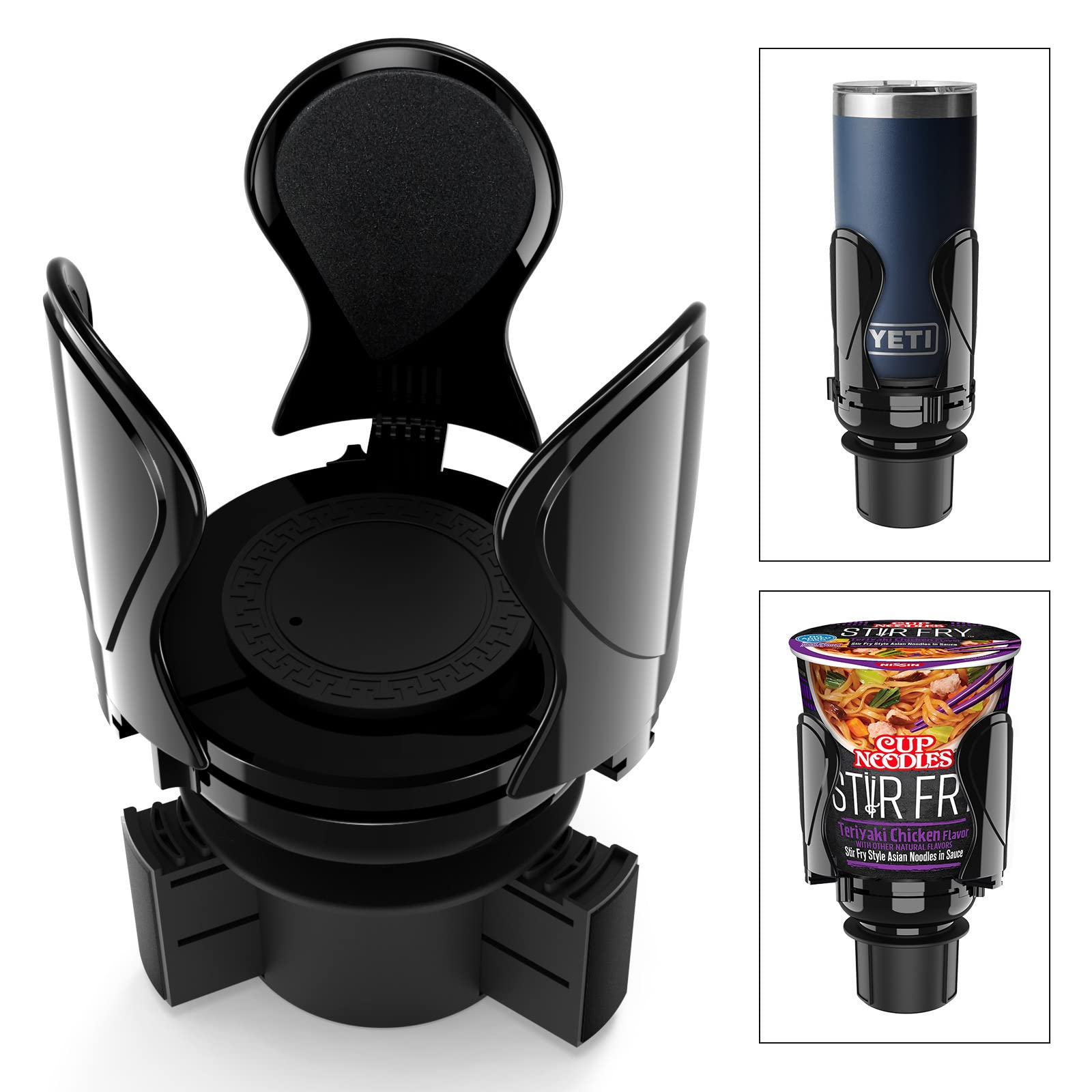 Universal Car Cup Holder Expander & Organizer - Fits 2.6
