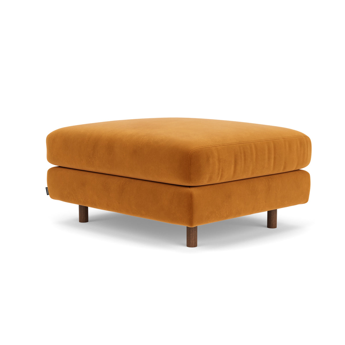 Luxury Dylan Velvet Ottoman - Soft Velvet Upholstered Storage Footrest Stool for Living Room, Bedroom & Home Decor - Perfect for Extra Seating, Footrest & Stylish Storage