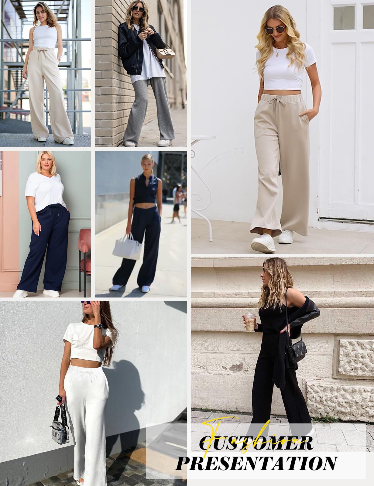 Heekpek Women's High Waist Wide Leg Joggers - Soft Casual Lounge Pants with Pockets | Yoga, Running, Travel & Everyday Wear Comfortable Stretchy Pants for Women