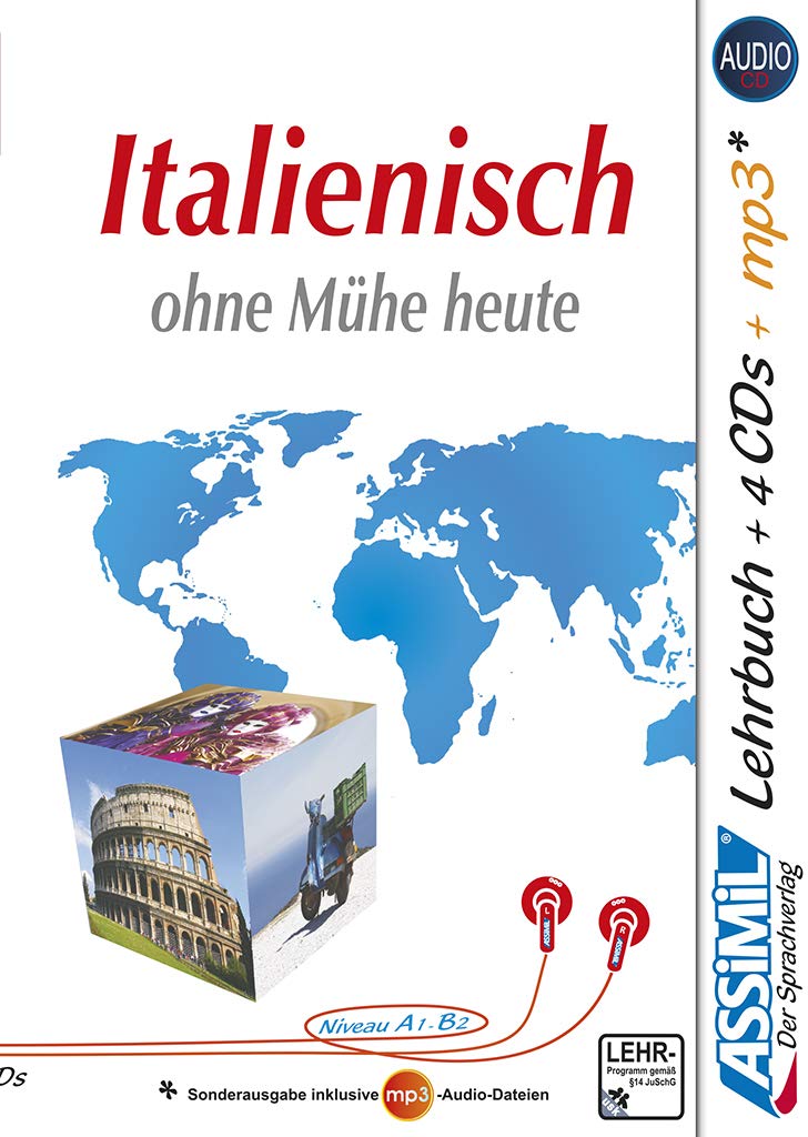 Learn Italian for German Speakers - Complete Language Course with Book, 4 CDs & MP3 Audio | Beginner to Intermediate | Home Study, Travel & Business Communication