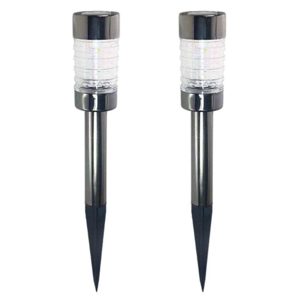 OSALADI 2 Pack Waterproof Solar Garden Lights - Outdoor LED Landscape Lighting for Lawn, Yard, Pathway & Patio | Weatherproof Decorative Lighting for Garden, Backyard, Walkway & Driveway