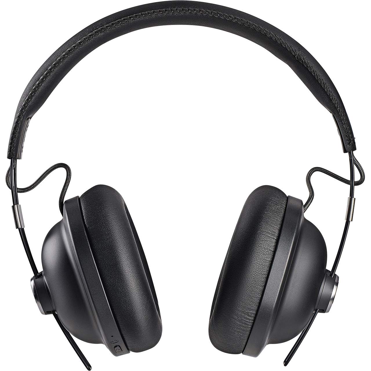 Panasonic RP-HTX90NE-K Wireless Over-Ear Bluetooth Headphones with Active Noise Cancellation, Built-in Mic & Smart Voice Control - Retro Style, Comfortable Design, Detachable Cable (Black) | Perfect for Travel, Work & Music Lovers