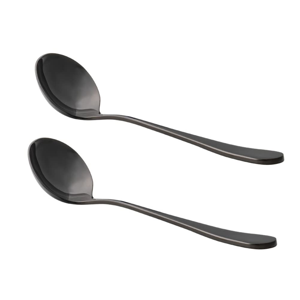 Professional Coffee Cupping Spoon Set of 2 - Round Stainless Steel Coffee Tasting Spoon for Roasters & Baristas - Perfect for Coffee Cupping, Brewing & Latte Art - Ideal for Home Baristas & Coffee Shops