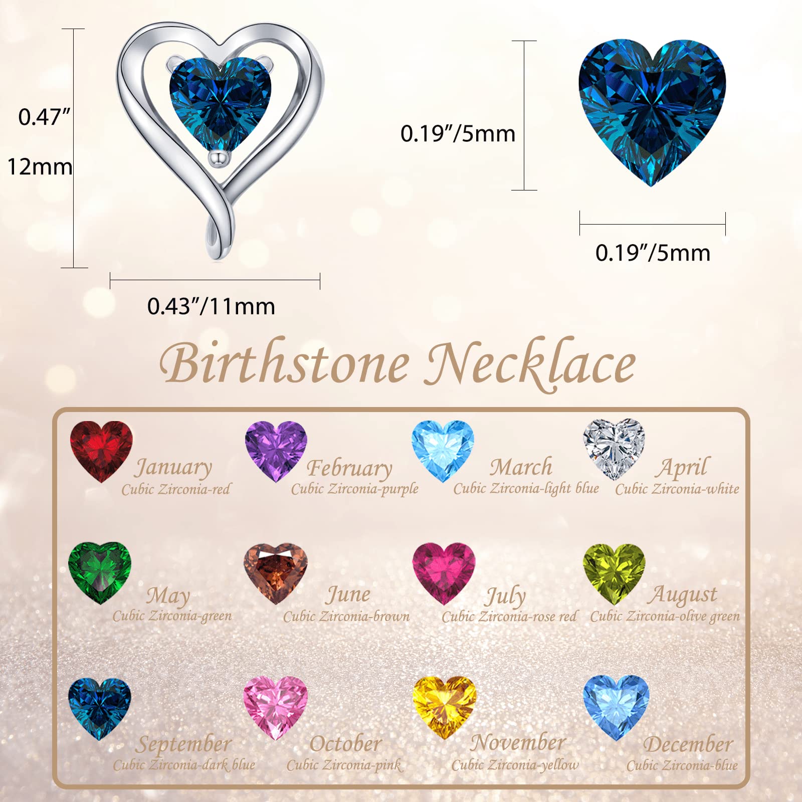 LAVUMO Hypoallergenic Heart Stud Earrings for Women - 18K Gold Plated, Silver & Rose Gold Cubic Zirconia Jewelry Set | Perfect Birthday, Anniversary Gift for Her | Elegant for Date Night, Office Wear & Special Occasions