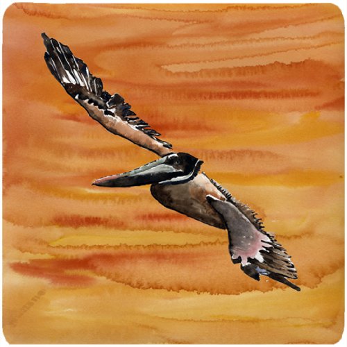 Premium Pelican Foam Drink Coasters Set of 4 - Absorbent & Durable Bar Coasters for Home, Office, or Restaurant Use - Protect Tables from Water Rings & Stains