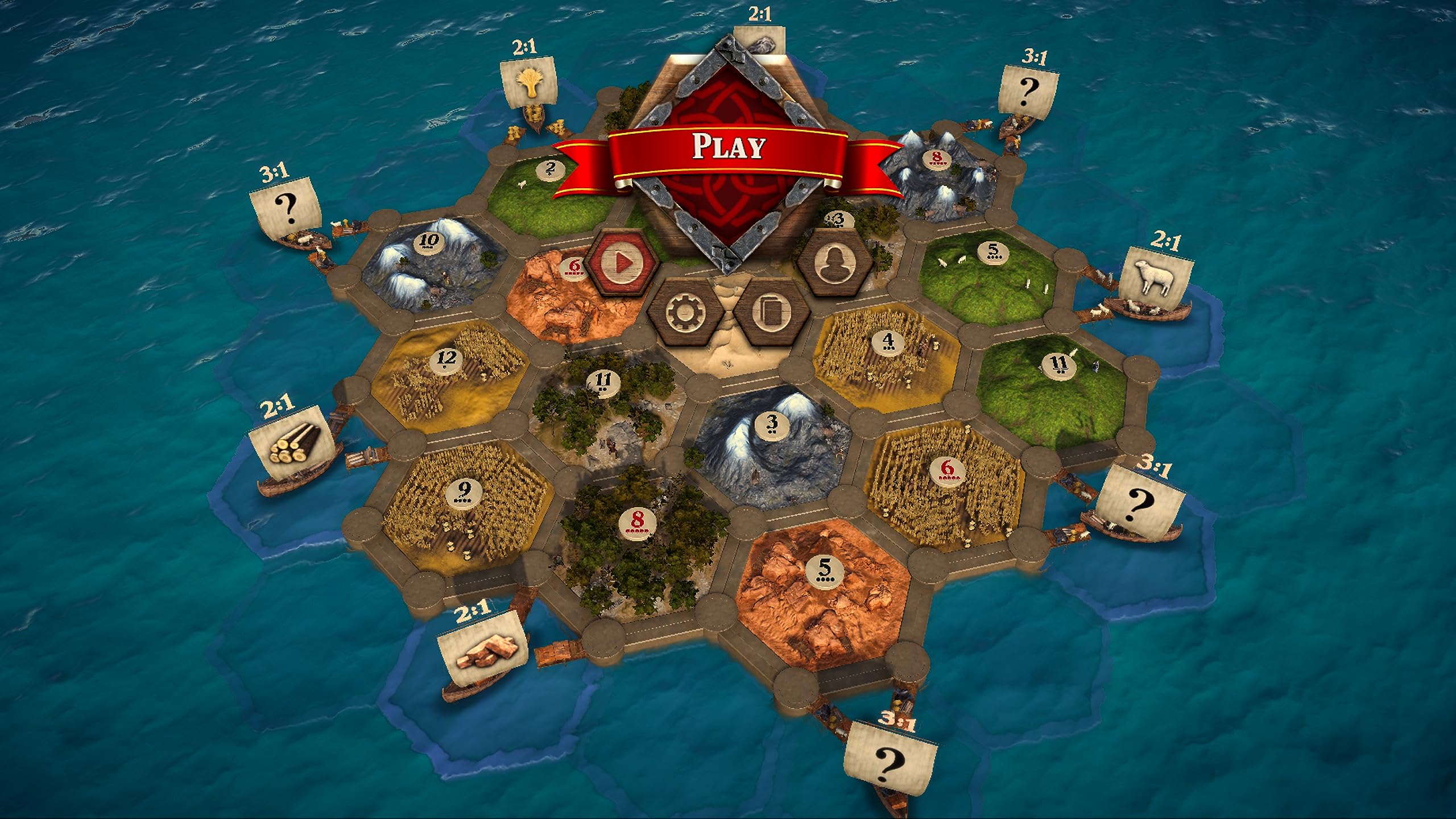 Catan Super Deluxe Edition for PlayStation 5 (PS5) - Award-Winning Strategy Board Game for Family Game Night & Adult Game Parties