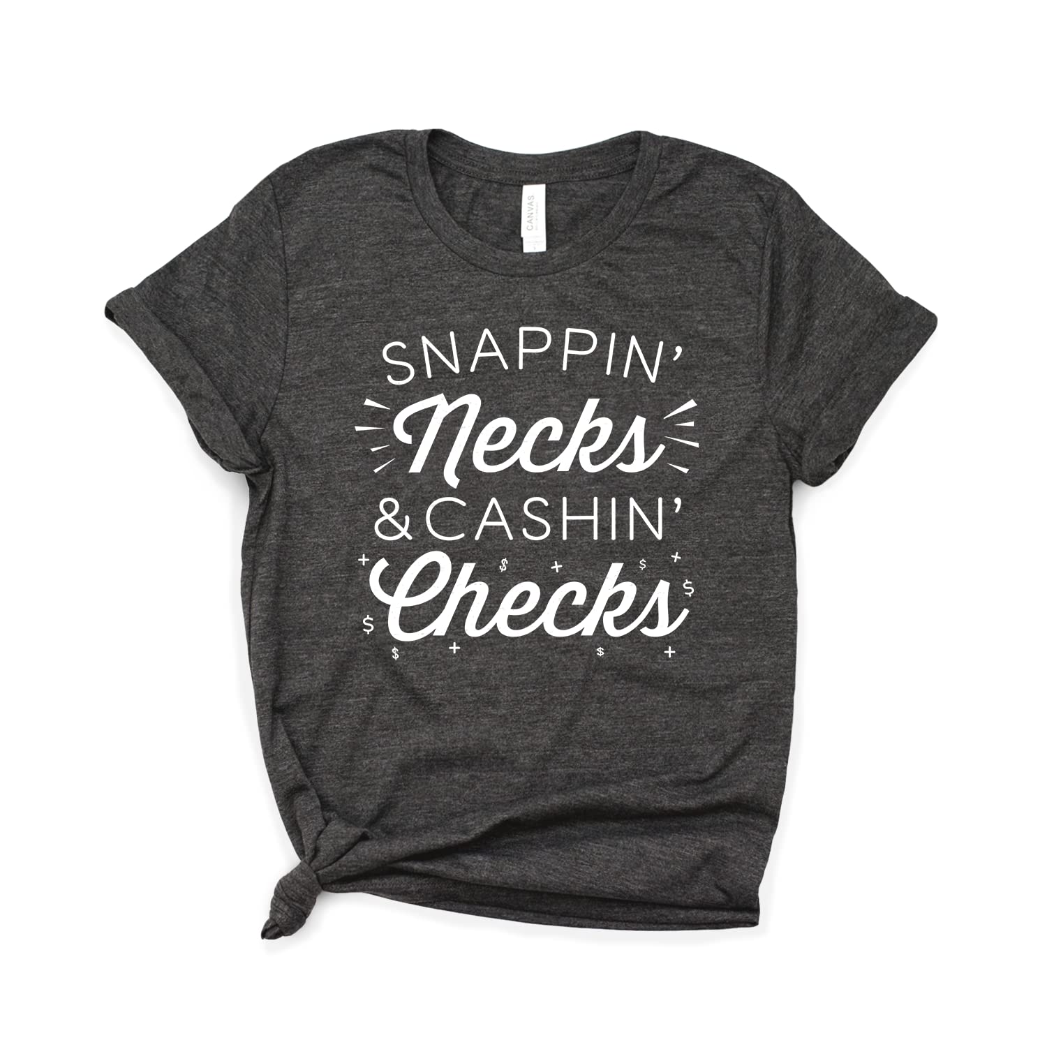 Snappin Necks And Cashin Checks Shirt | Boss & Entrepreneur Gift | Millionaire Hustle CEO T-Shirt | Softstyle Unisex Tee for Business Success & Motivation