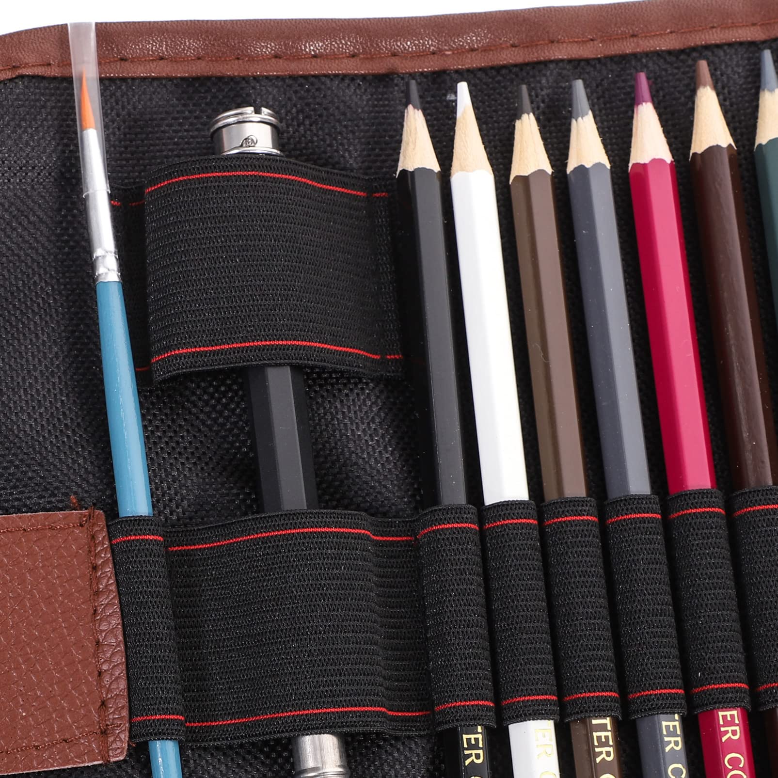 HOODANCOS 2 Sets Professional Drawing Pencils - Wooden Sketching Pencils, Colored Pencils & Wax Crayons for Kids & Artists - Bulk Art Supplies for School, Home & Studio Drawing