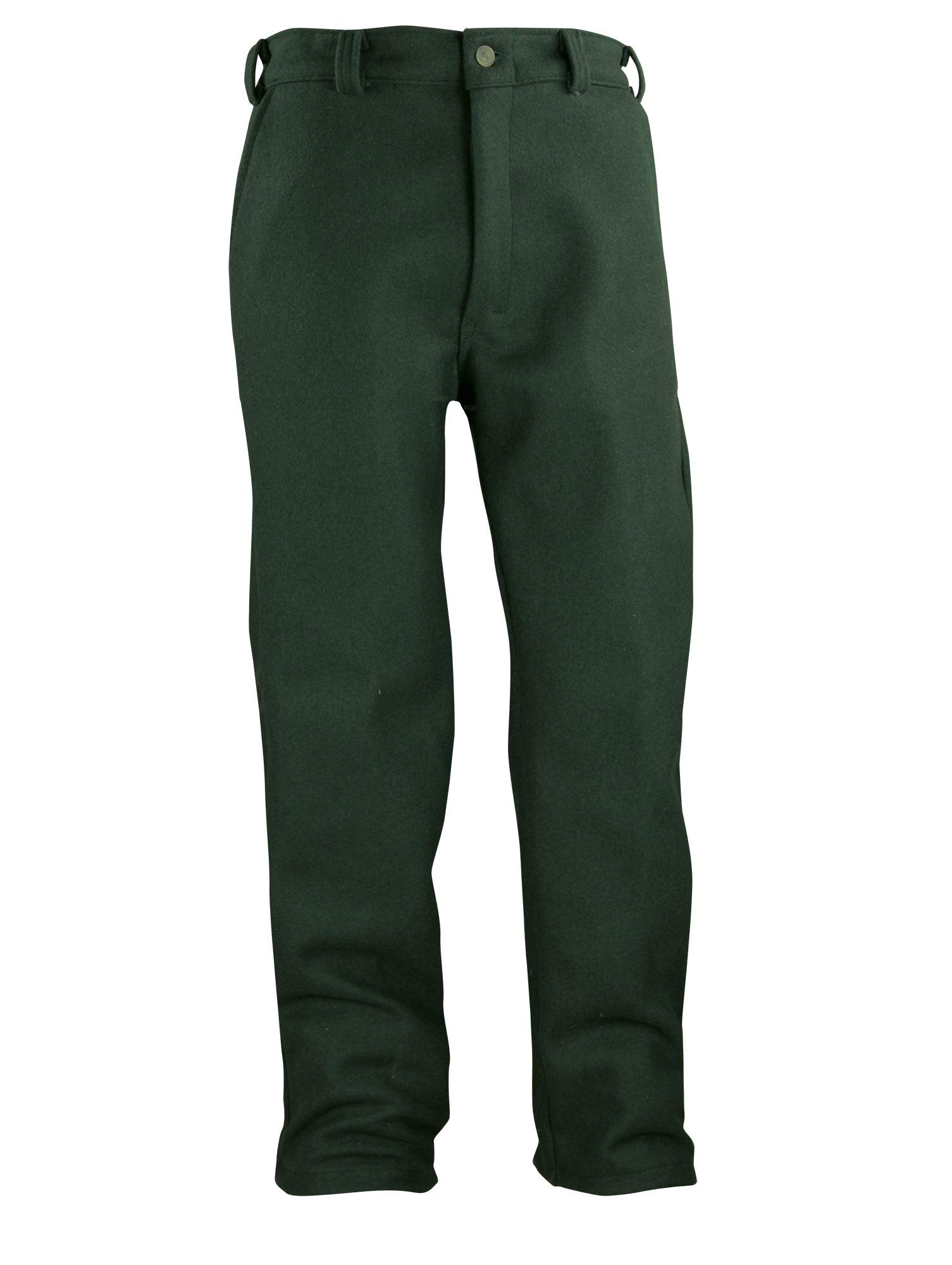 Premium Heavyweight Wool Hunting & Shooting Pants - Regular & Big & Tall Sizes up to 54 | Dark Green Outdoor Pants | Made in Canada | Ideal for Hunting, Shooting Sports & Cold Weather Adventures