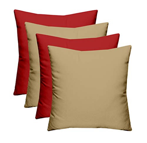Tan + Red
