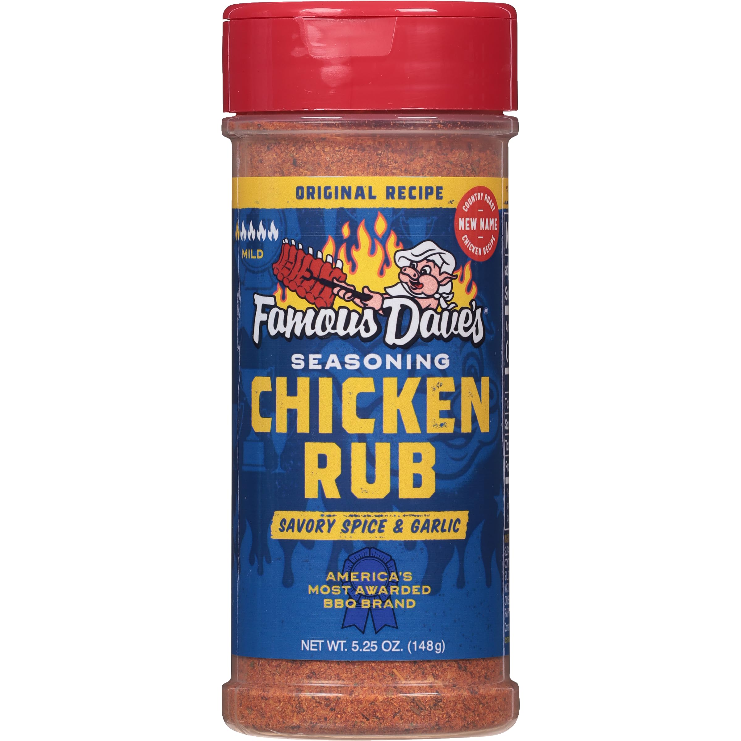 Famous Dave's Chicken Rub Seasoning - 14 Pack (73.5 oz) | Premium BBQ Spice Blend for Grilling, Roasting & Smoking | Perfect for Chicken, Pork & Ribs