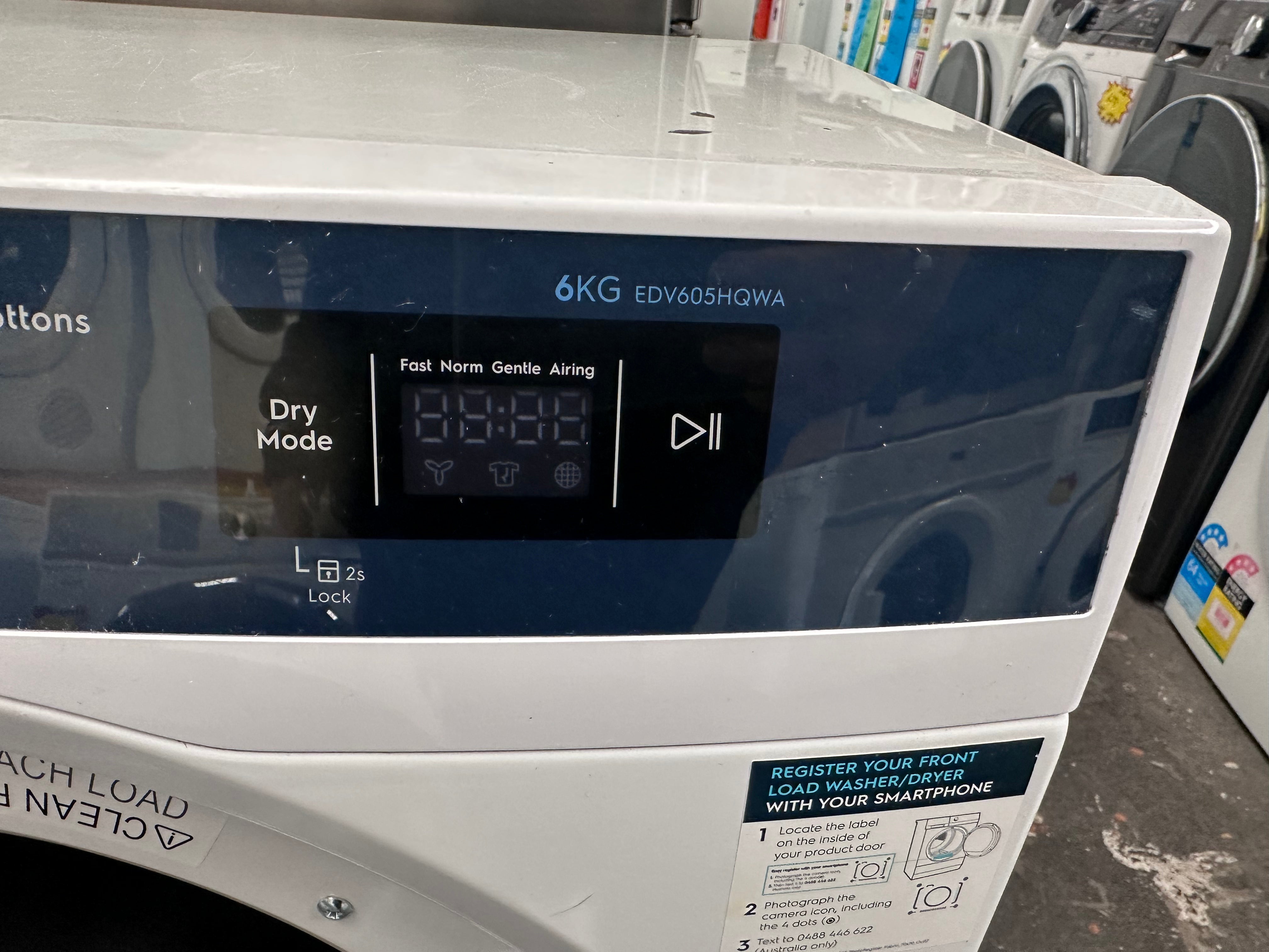 Electrolux 6kg Vented Dryer - Energy Efficient, Refurbished | Perfect for Small Apartments & Laundry Rooms