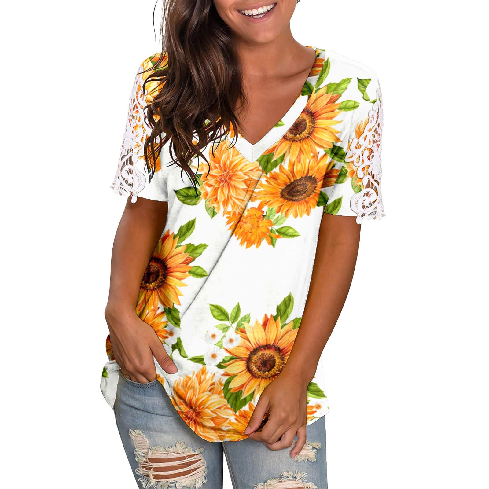 Women's Casual Short Sleeve Tops - Sexy Glitter Printed Off Shoulder Blouse for Summer, Party, Beach & Date Night Outfits