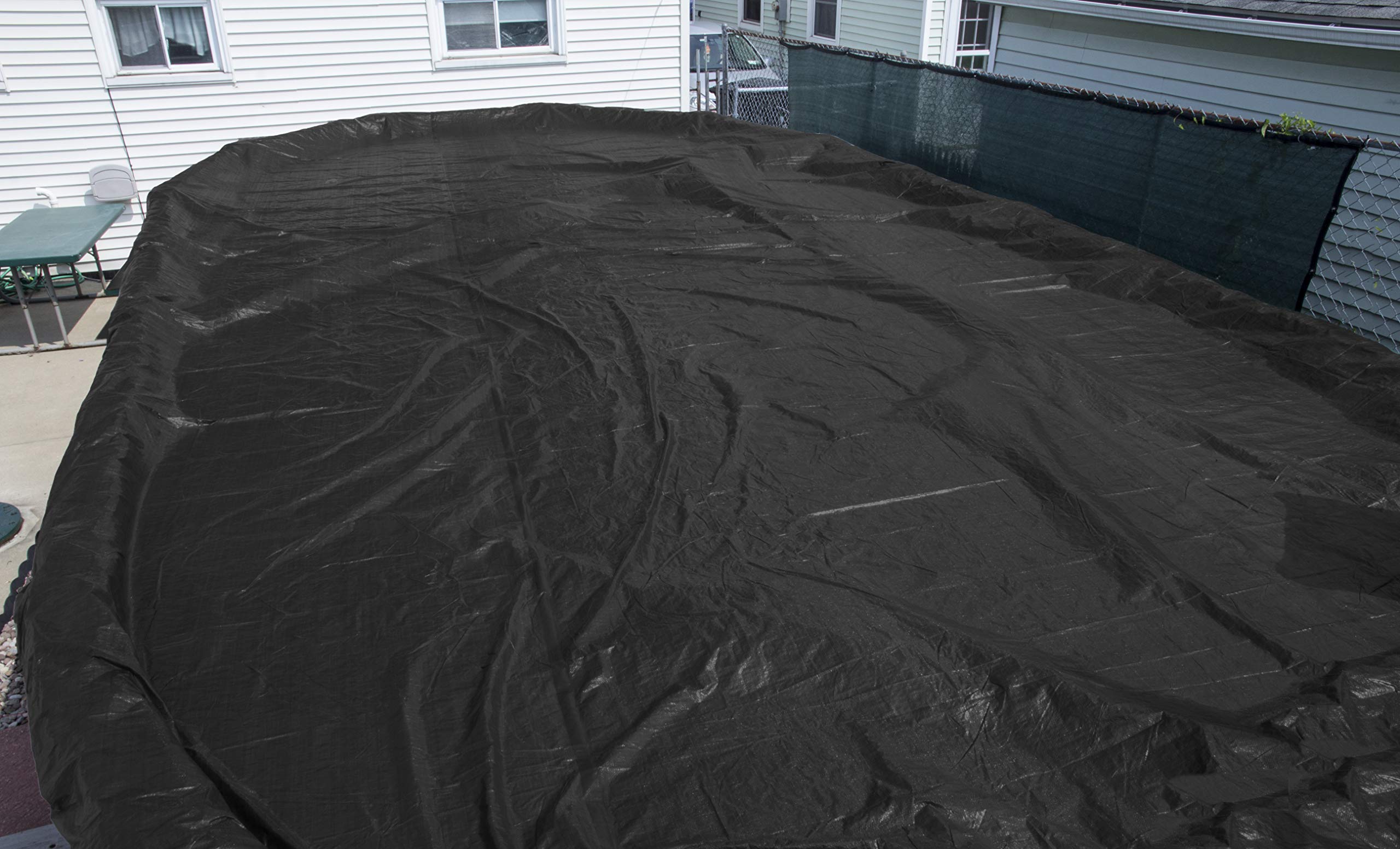 Buffalo Blizzard 18x36ft Oval Above Ground Pool Cover - Heavy Duty Reversible Winter Pool Cover (Blue/Black) with UV Protection | Shields from Debris & Extreme Weather | Perfect for Winterizing Inground & Above Ground Pools