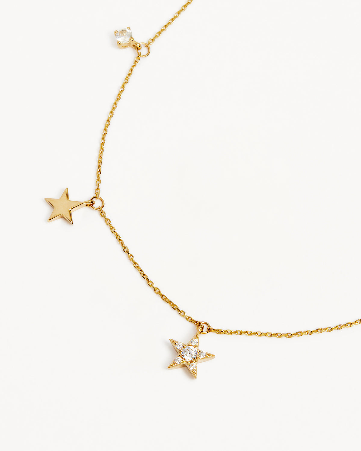 9K Solid Gold Stargazer Lab-Grown Diamond Necklace for Women - Elegant Pendant Jewelry Gift for Anniversary, Birthday & Special Occasions