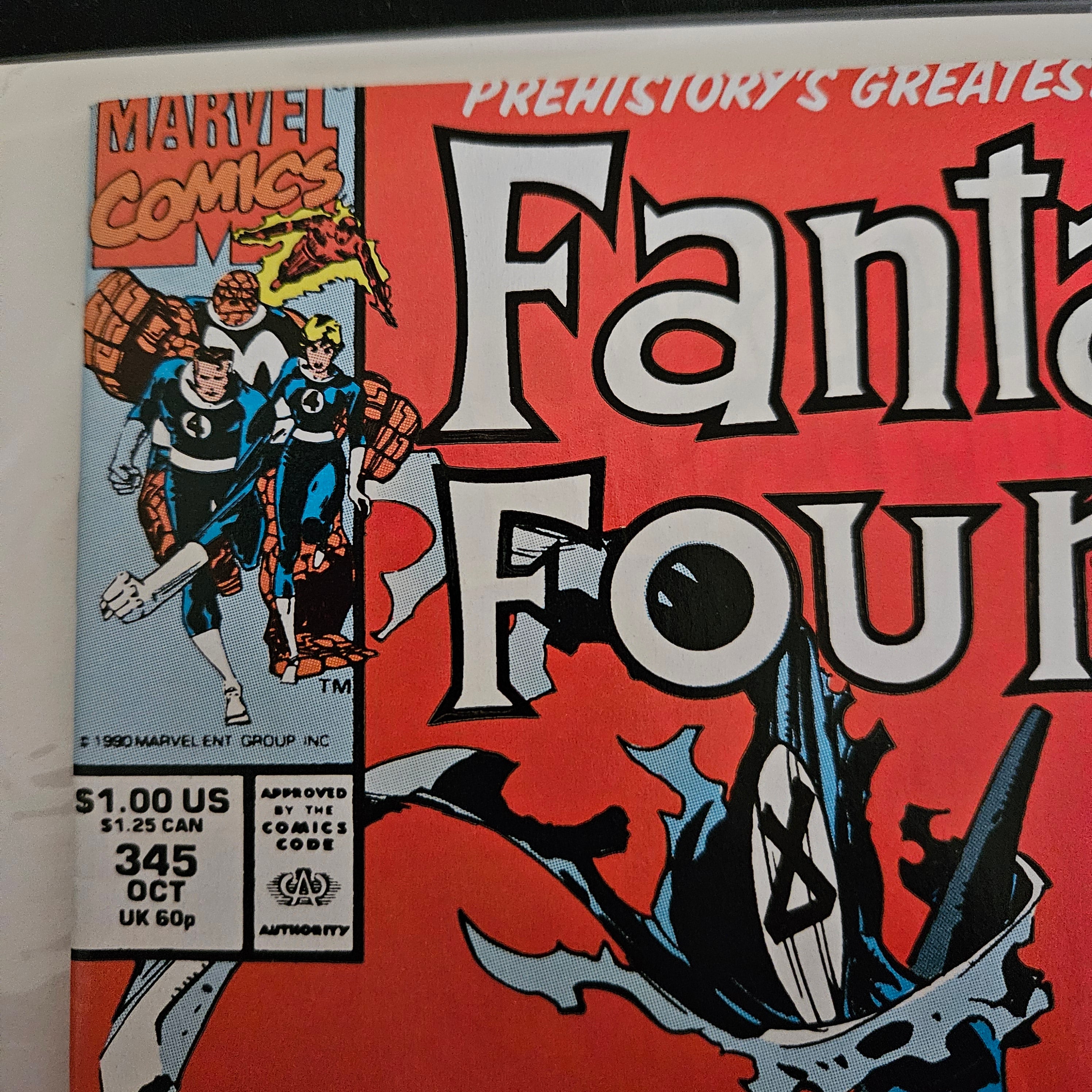 Fantastic Four #345: The New Fantastic Four, Part 1 - 'Freak Out!' | Marvel Comics 1991 | Collectible Comic Book for Marvel Fans & Comic Collectors | Perfect for Display, Gifts, and Investment