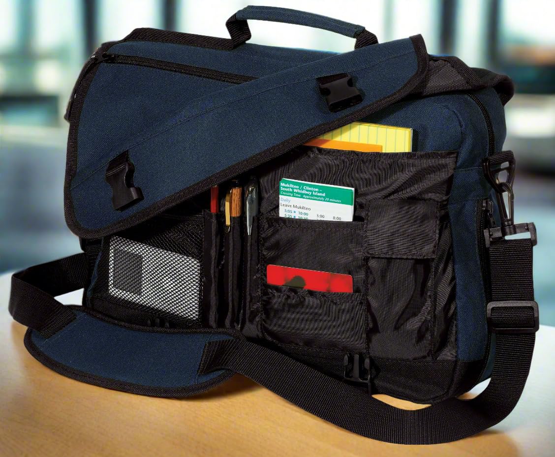 UVA Laptop Computer Bag - University of Virginia Messenger Briefcase for Students & Professionals | Perfect for Campus, Office & Travel