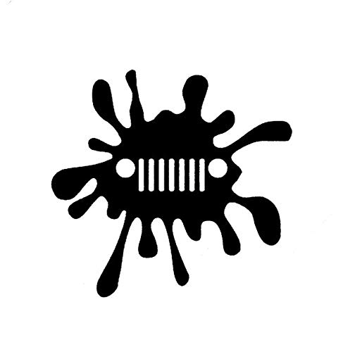 4x4 Off Road Mud Splatter Vinyl Decal Sticker - 5.5 x 5.2 Inch Black DUC436 - Perfect for Cars, Trucks, Vans, Walls & Laptop Customization | Great for Off-Road Enthusiasts & Adventure Vehicle Decoration
