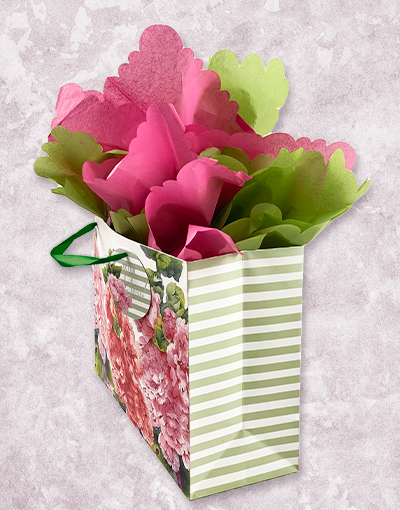 Premium Hollyhock Garden Gift Bags - Elegant Floral Design for Gardening Enthusiasts | Perfect for Plant Lovers, Garden Parties & Thoughtful Gifts